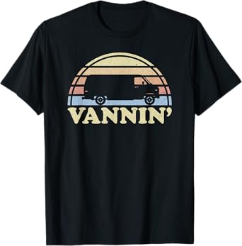 Vannin Van Life Retro Van Lovers Vanner Vantasy Camper T-Shirt