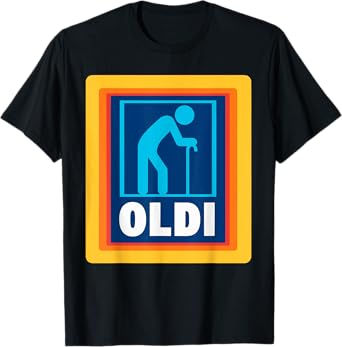 Funny OLDI Tee Shirt Unisex-Adults Black Halloween T-Shirt Small