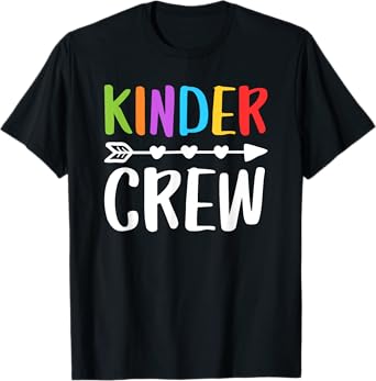 Kinder Crew Shirt Kindergarten Boy Girl Student Teacher T-Shirt