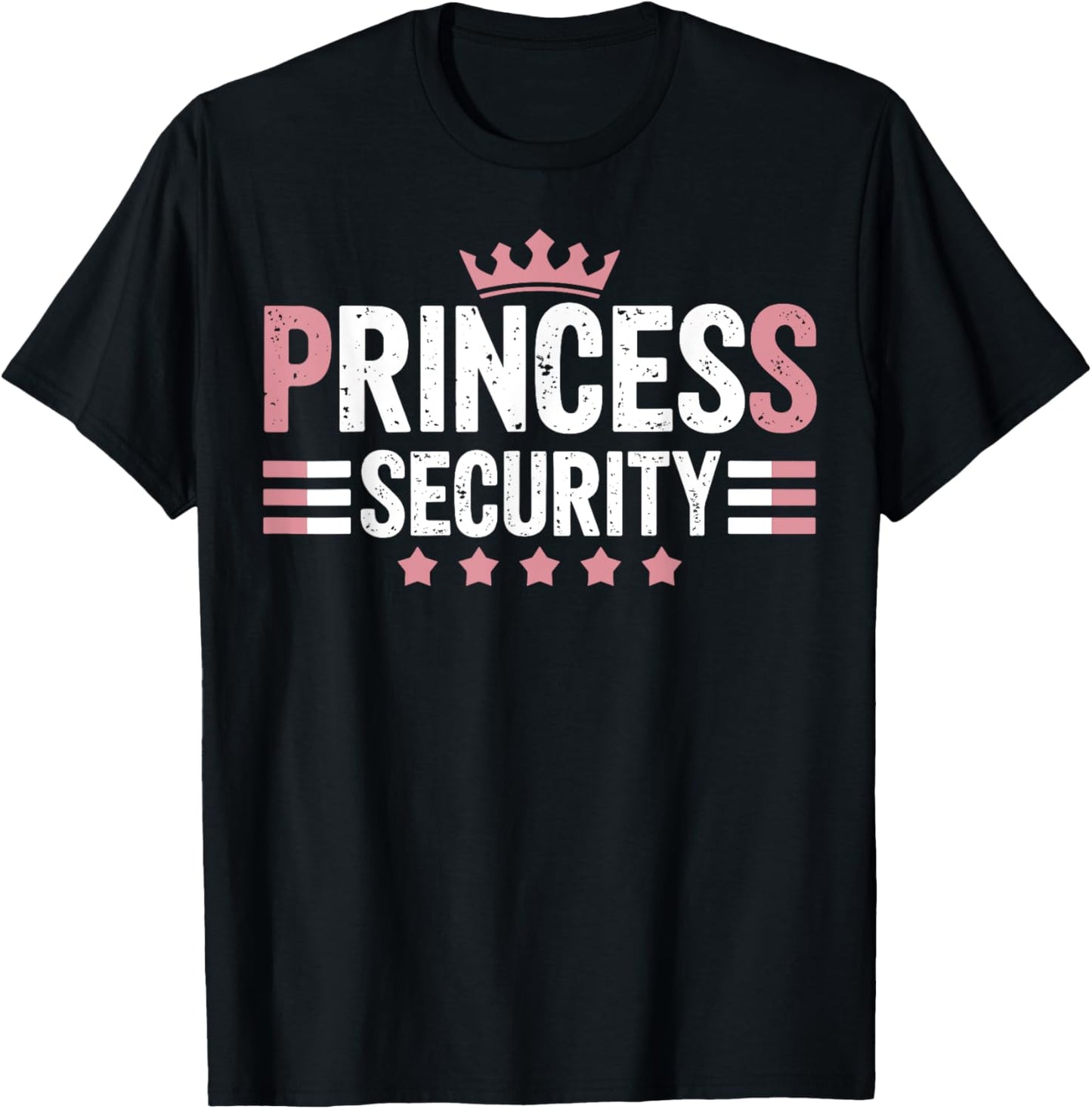Princess Security Boys Big Brother Vintage Birthday Dad Mom T-Shirt