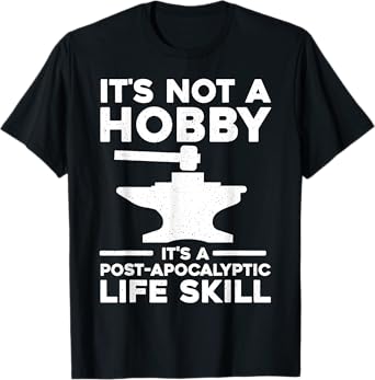 Funny Blacksmith Art For Men Women Forging Blacksmithing T-Shirt