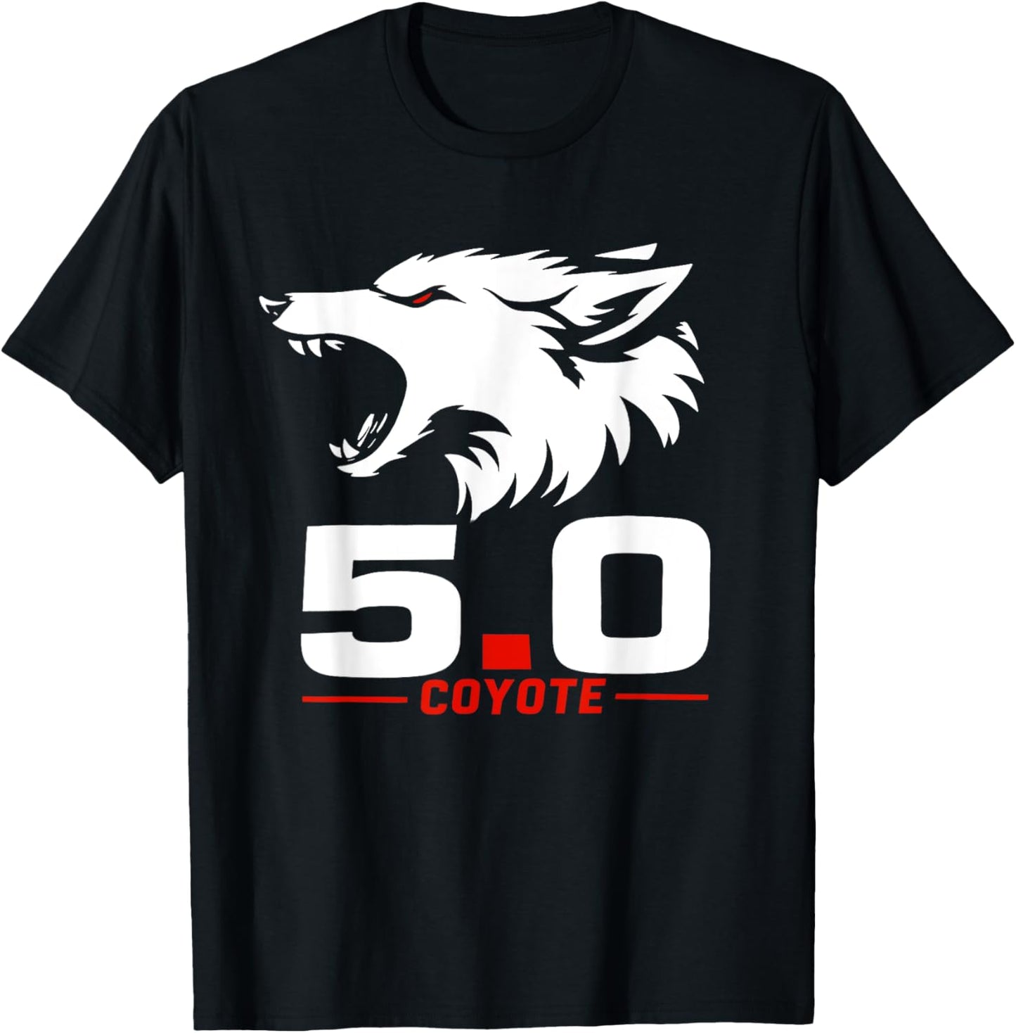 5.0 Coyote Distressed Gift Idea For Adorable Animals Lovers T-Shirt