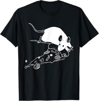 Rat Pizza Funny Costume Rat Lover Rat Tee Womens Mens T-Shirt