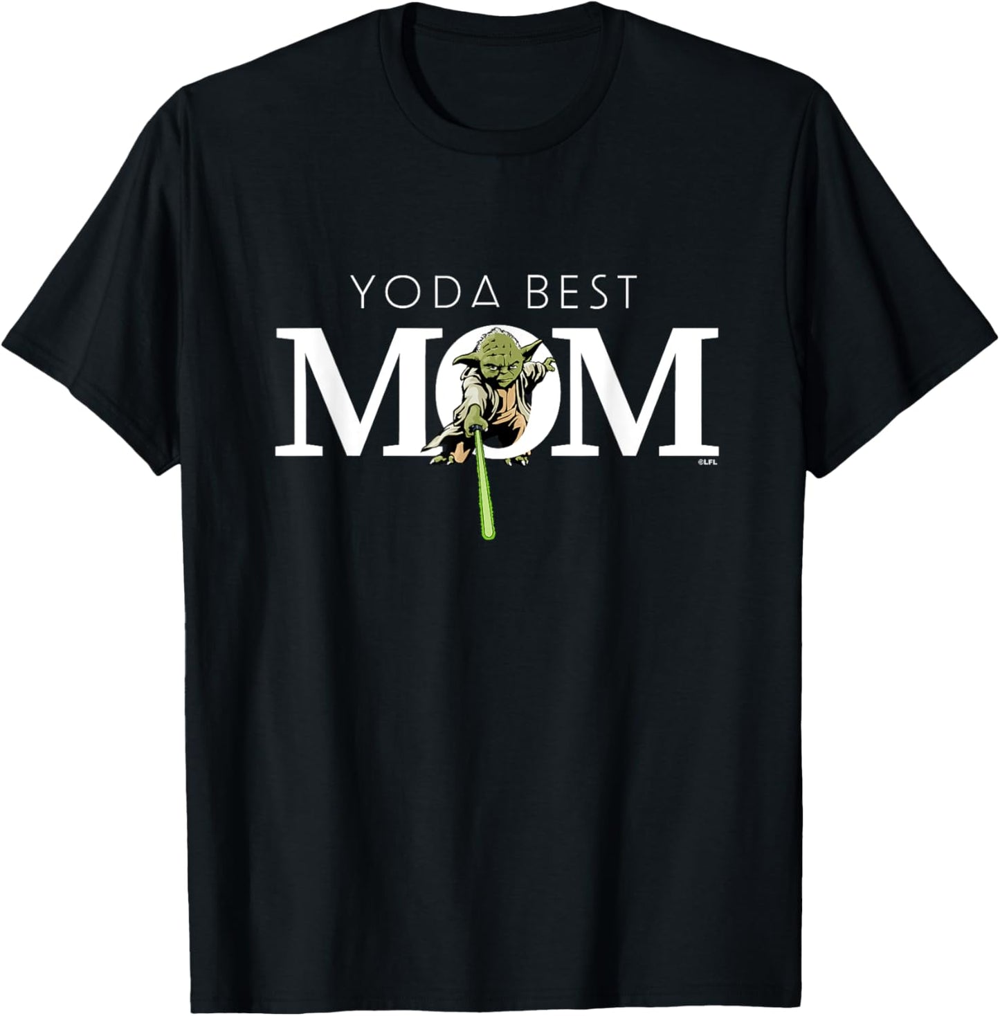 Star Wars Yoda Best Mom Lightsaber Mother’s Day Gift T-Shirt