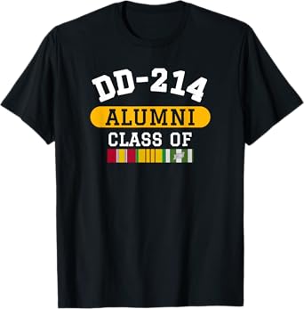 DD-214 Alumni Class of Vietnam Veteran Pride T-Shirt