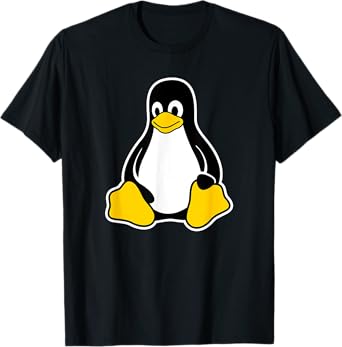 Linux Tux Penguin Mascot Logo Open Source Software Engineer T-Shirt