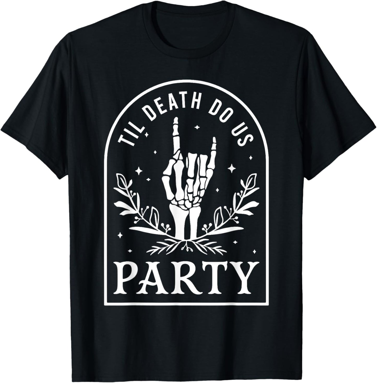 Til Death Do Us Party Retro Halloween Bachelorette Matching T-Shirt