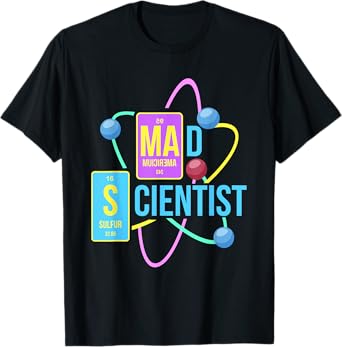 Mad Scientist T Shirt Science For Child Boys Girls Costume T-Shirt