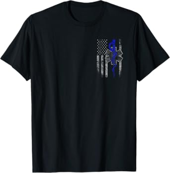 EMT / First Responder Flag T-shirt T-Shirt