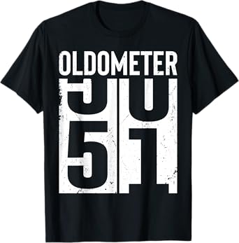 Funny 51 Years Old 51st Birthday Odometer Oldometer Men T-Shirt