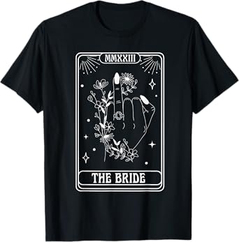 The Bride Spooky Season Gothic Bachelorette Matching T-Shirt
