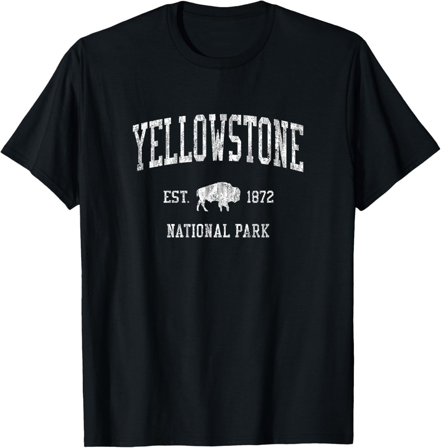 Yellowstone T-Shirt Vintage National Park Sports Design Tee T-Shirt