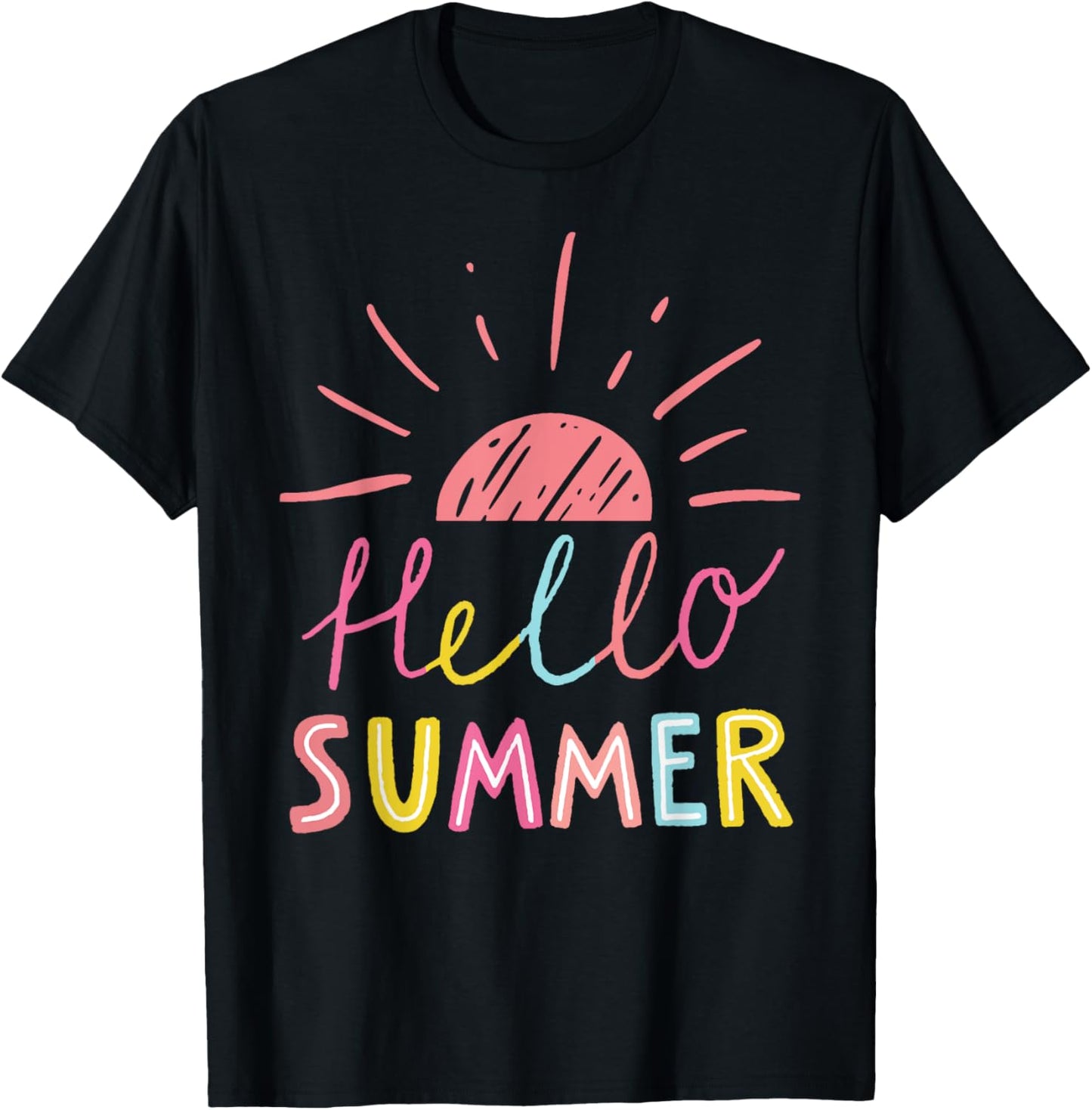 Hello Summer End of School Year Teacher Shirts for Women Kid T-Shirt