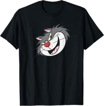 Disney Villains Lucifer the Cat Cinderella Big Face Costume Men Women Kids T-Shirt