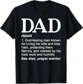 DAD Definition Father's Day Daddy Christian Dad T-Shirt
