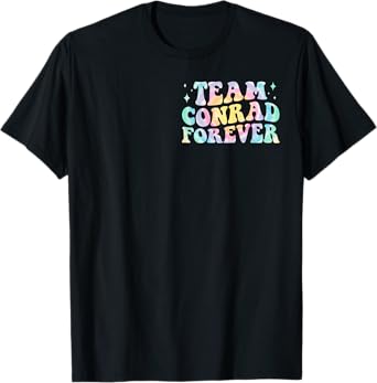 Team Conrad Groovy Tie Dye Kid Pocket Design T-Shirt
