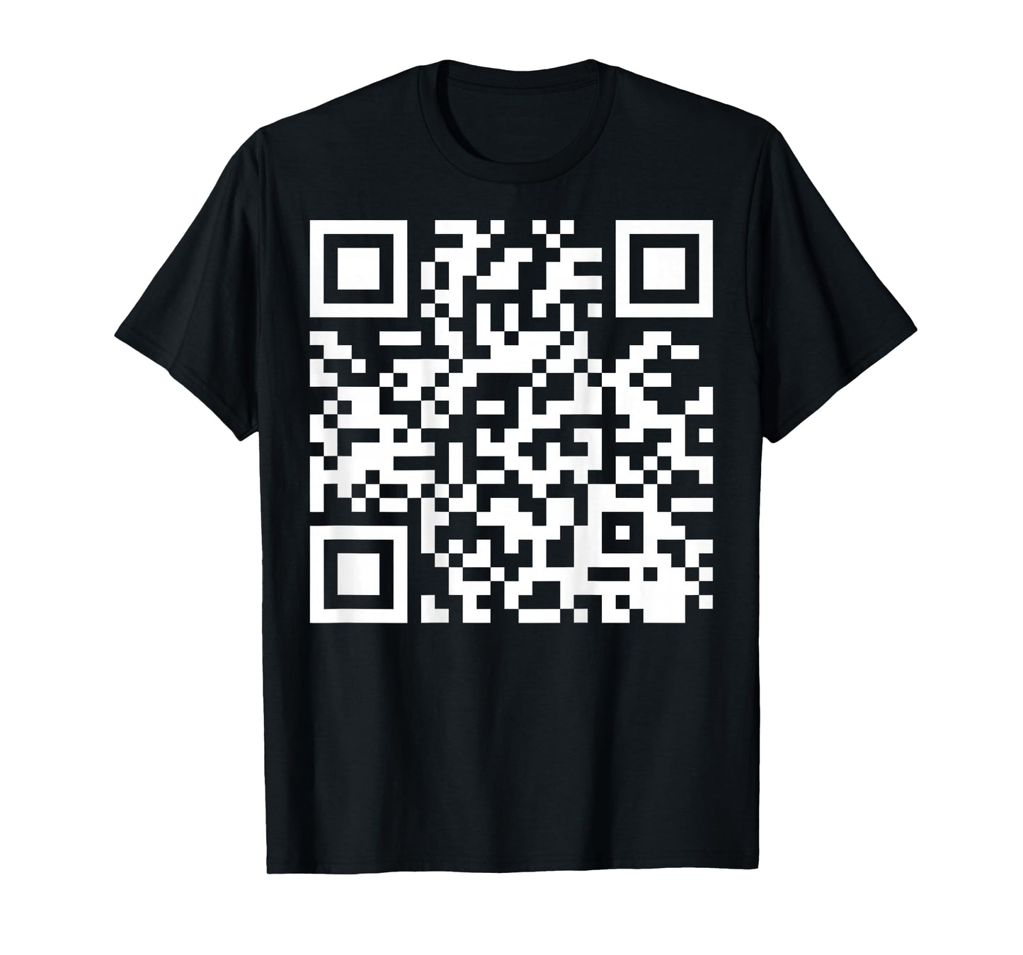 (On Back) Funny QR Do I Look Like I Give A Fck Code Saying T-Shirt