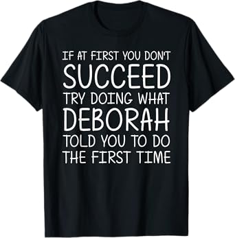 DEBORAH Gift Name Personalized Birthday Funny Christmas Joke T-Shirt