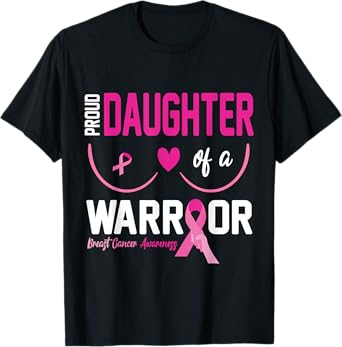 Proud Daughter Of A Breast Cancer Warrior Fight Together Win T-Shirt