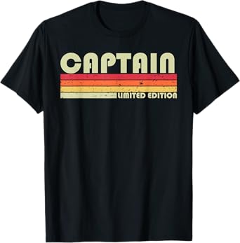 CAPTAIN Funny Job Title Profession Birthday Worker Idea T-Shirt