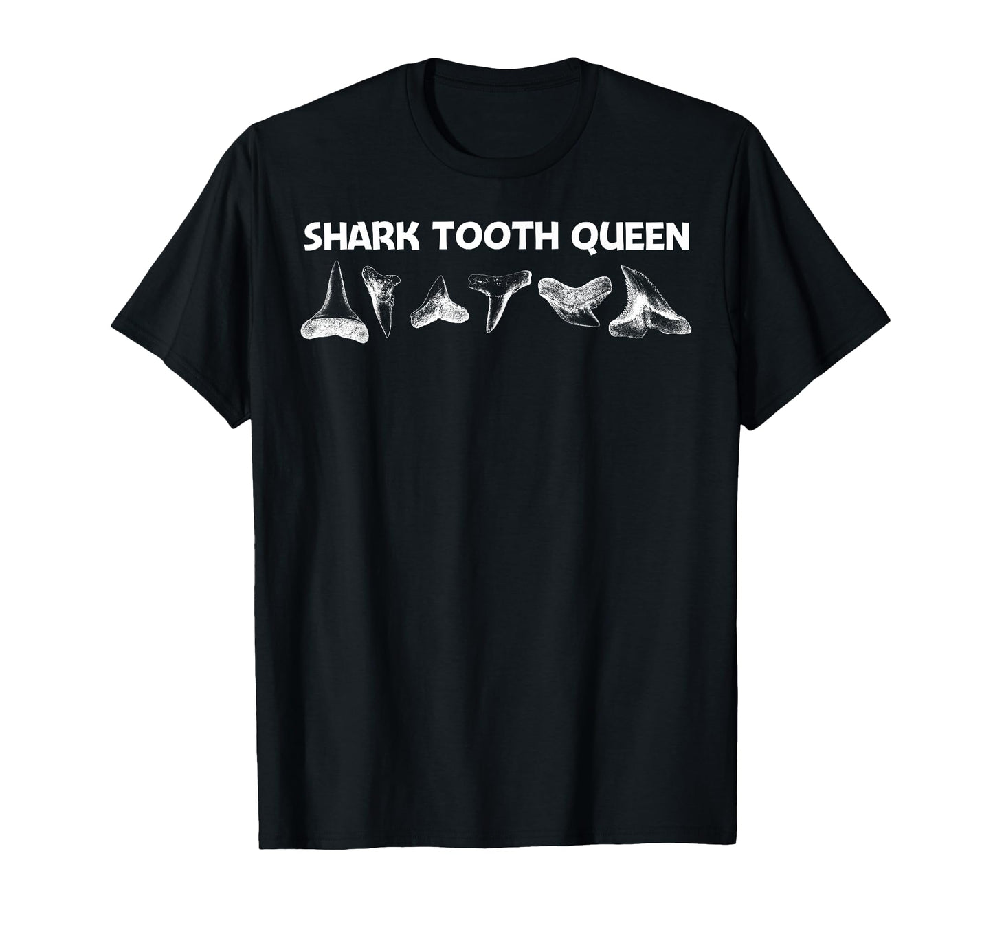 Funny Shark Teeth Design For Women Mom Animal Fossil Hunters T-Shirt