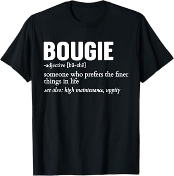 Bougie Definition Funny Apparel Men Women T-Shirt
