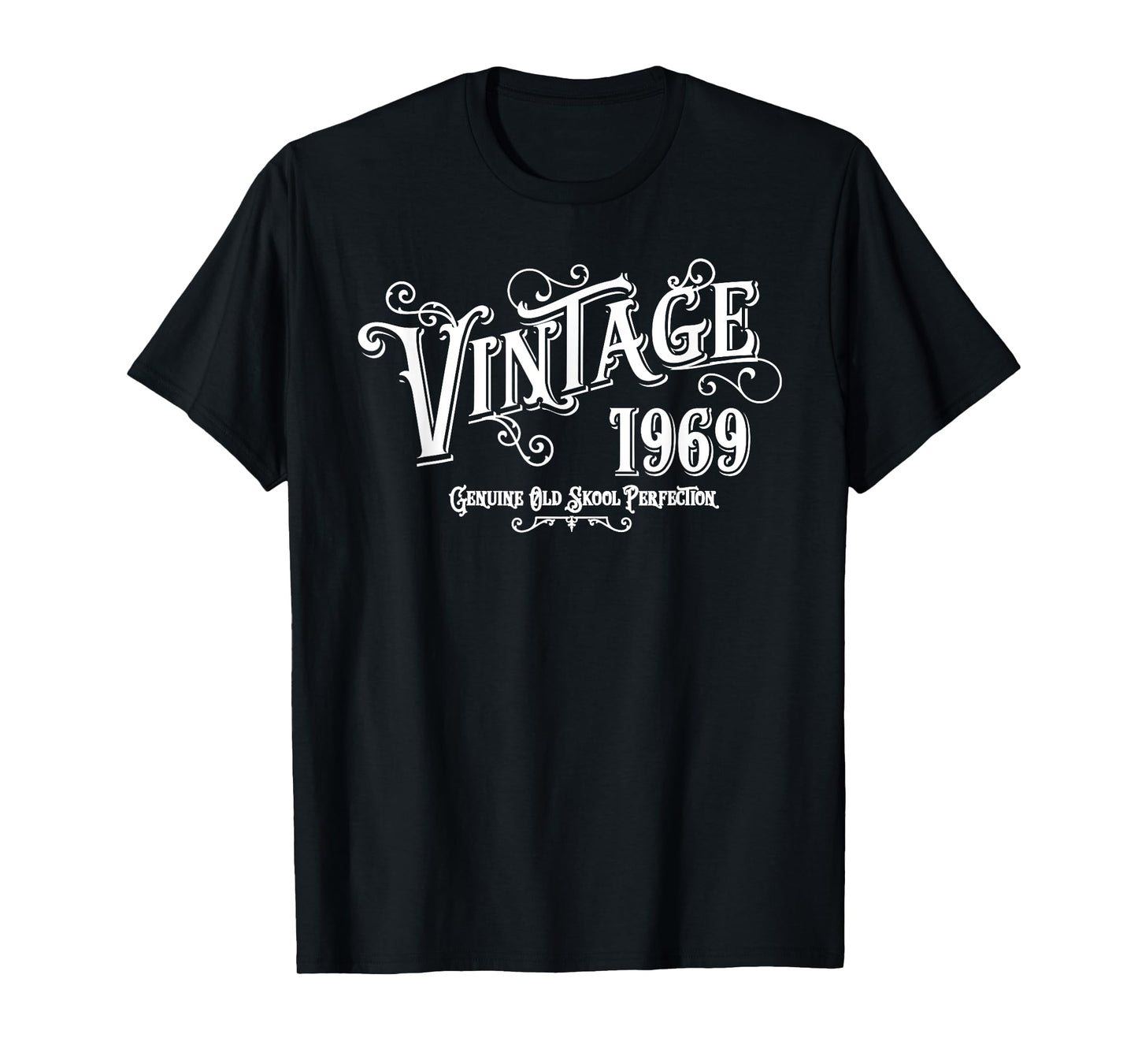 1969 Vintage Age Birth Year Print Graphic T Shirt