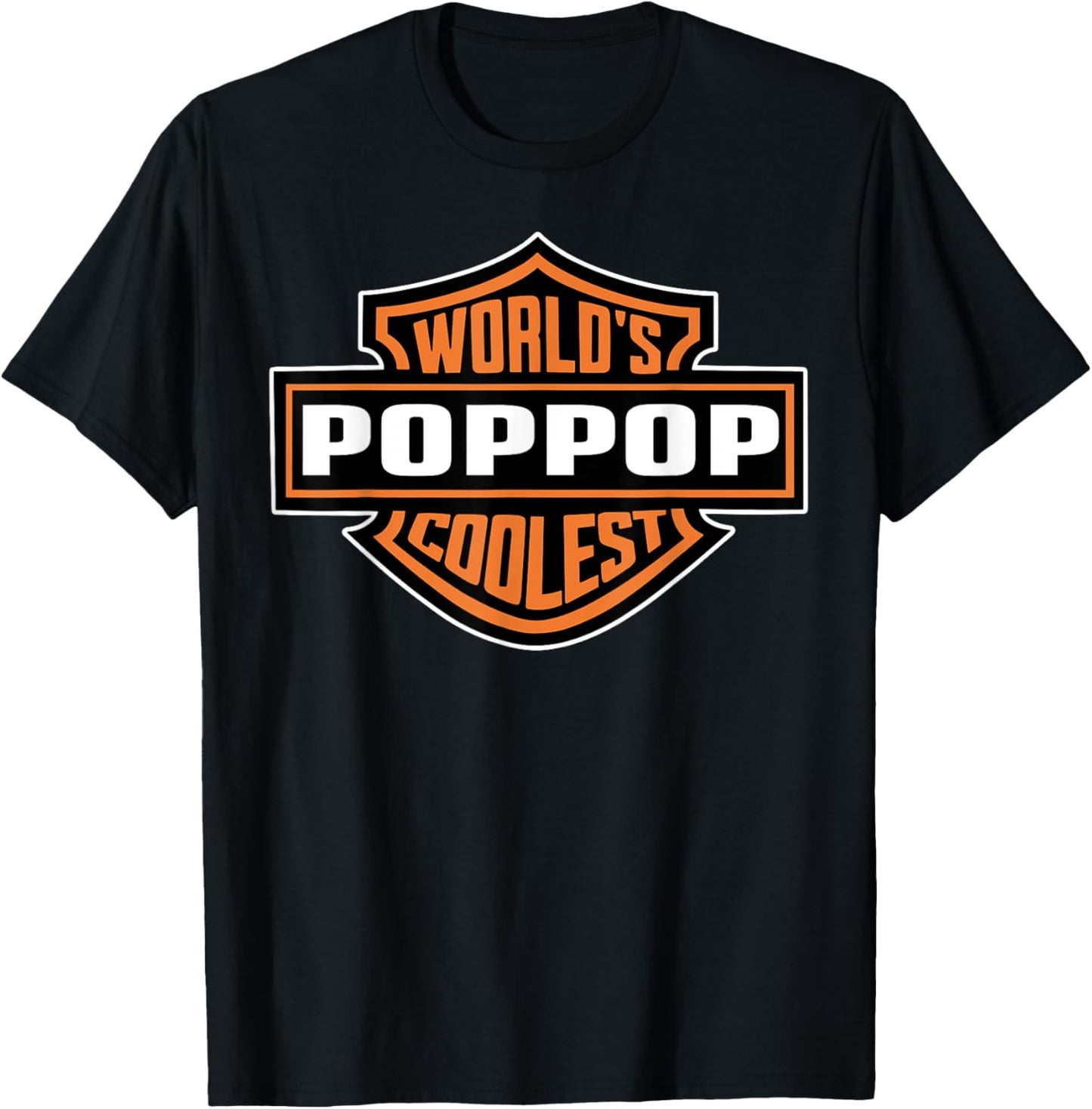 Mens World's Coolest Poppop Best Dad In The World Father's Day T-Shirt