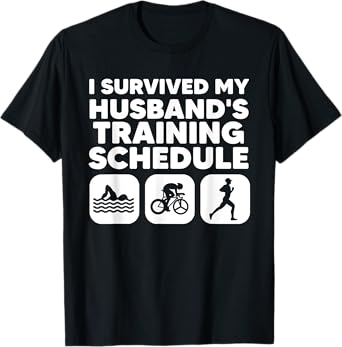Funny Triathlon Art For Men Women Triathlete Swim Bike Run T-Shirt
