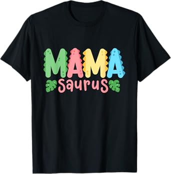 Mama Saurus Kids Dinosaur Birthday Party Family Matching T-Shirt