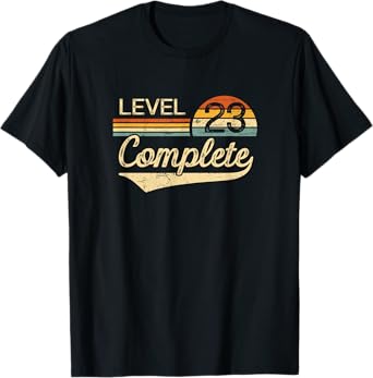 Level 23 Complete Vintage 23rd Wedding Anniversary T-Shirt