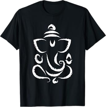 Yoga Hindu Indian Meditation Deepavali Diwali Rangoli Ganesh T-Shirt