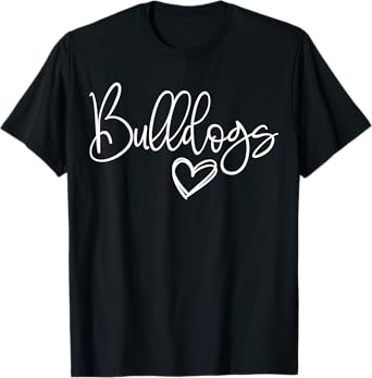 Mascot Sports School Spirit Bulldogs Back to School Shirt T-Shirt