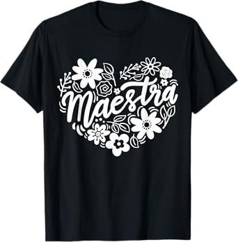 Maestra Spanish Teacher T-Shirt for Men Women Girls Kids