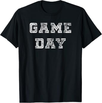 Game Day Football T Shirt Men Women Kids Retro Graphic Tee T-Shirt