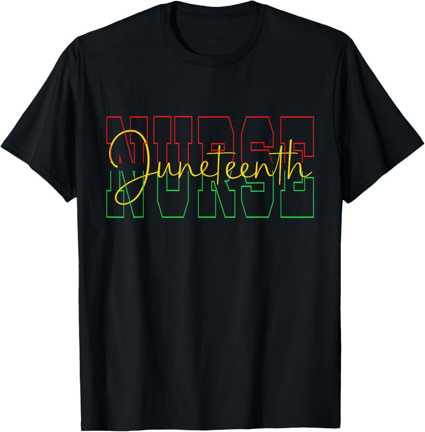 Juneteenth Nurse Melanin Nursing Stethoscope Black History T-Shirt