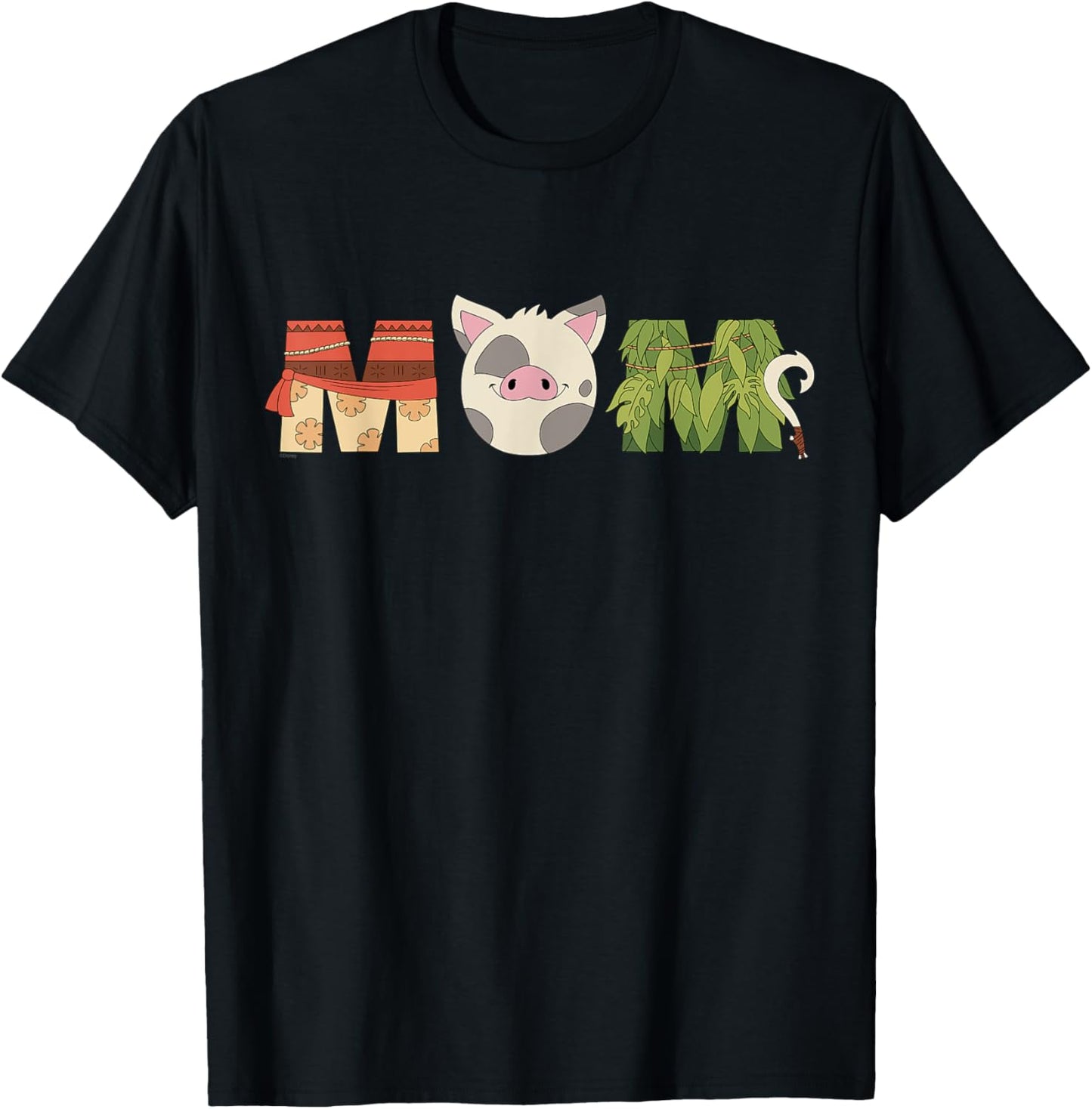 Disney Moana Letters Pua Maui Mother’s Day Birthday Best Mom T-Shirt