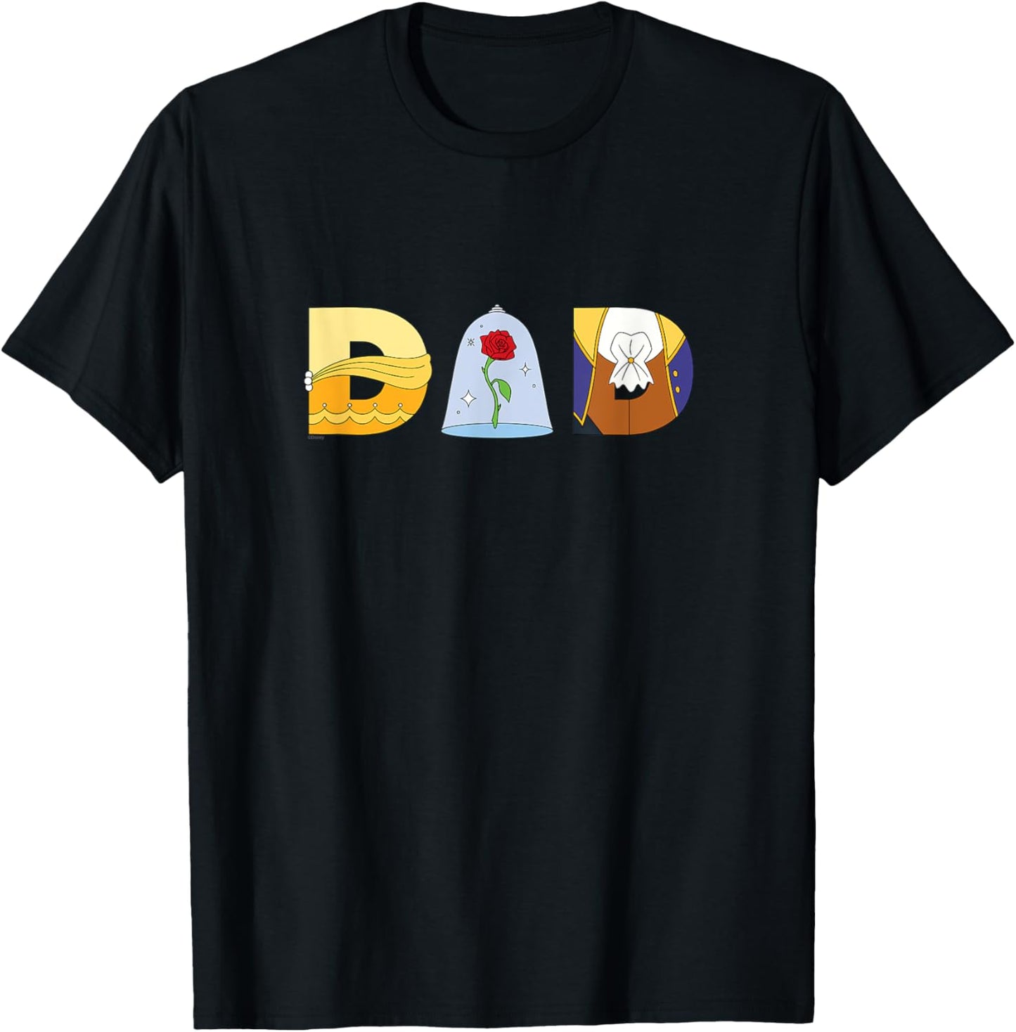 Disney Beauty and the Beast Belle Father’s Day Birthday Dad T-Shirt