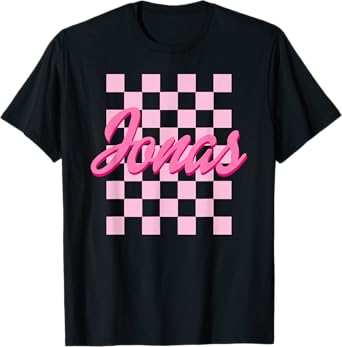 Jonas First Last Family Name-d Boy Girl Baby Birth-day T-Shirt