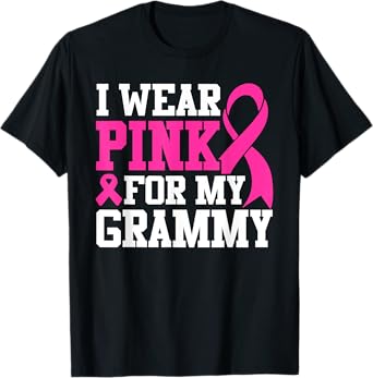 I Wear Pink For My Grammy Breast Cancer Awareness T-Shirt