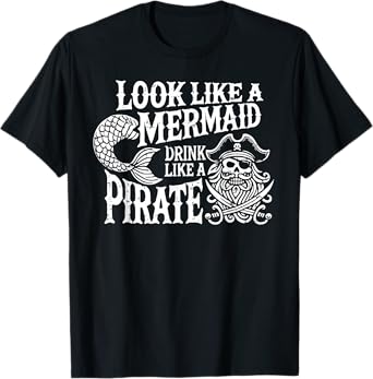 Womens Funny Pirate Girl Costume T-Shirt