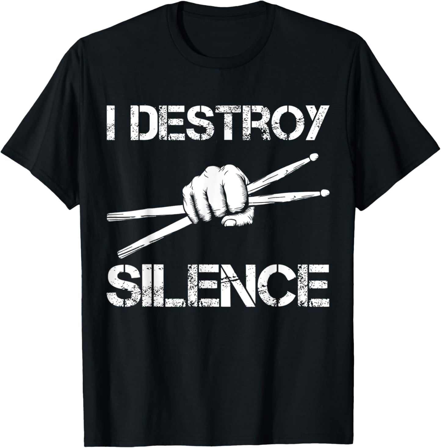 Drummer Art Drumsticks Men Women Drum Set Drumming Lovers T-Shirt