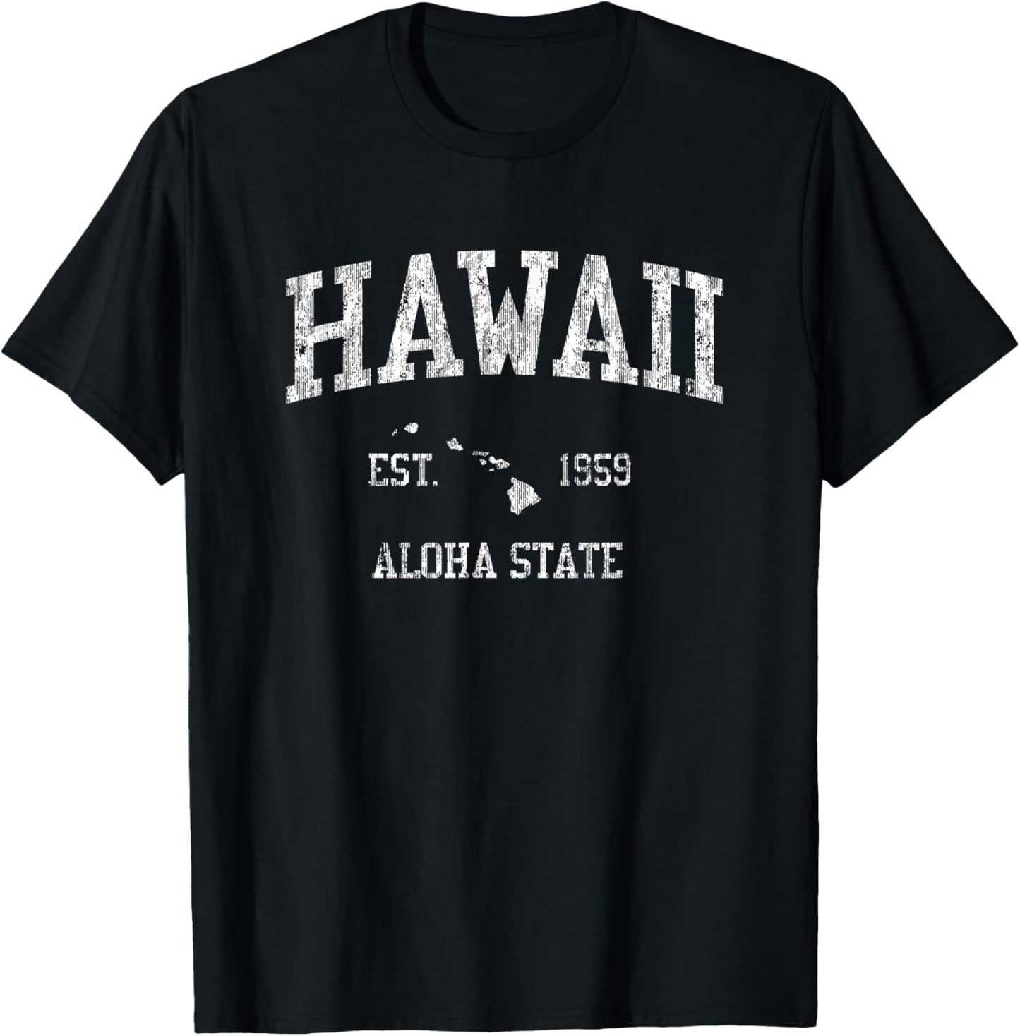 Hawaii T-Shirt Vintage Sports Design Hawaiian Islands HI Tee T-Shirt