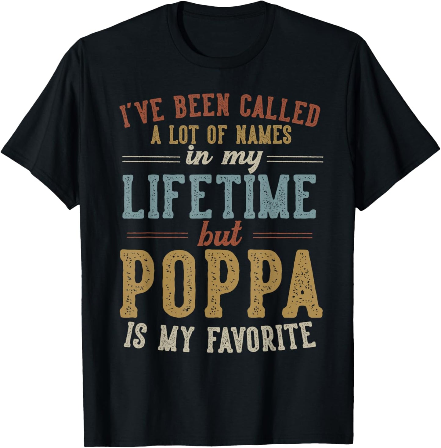 Poppa Is My Favorite Name - Father's Day Poppa T-Shirt