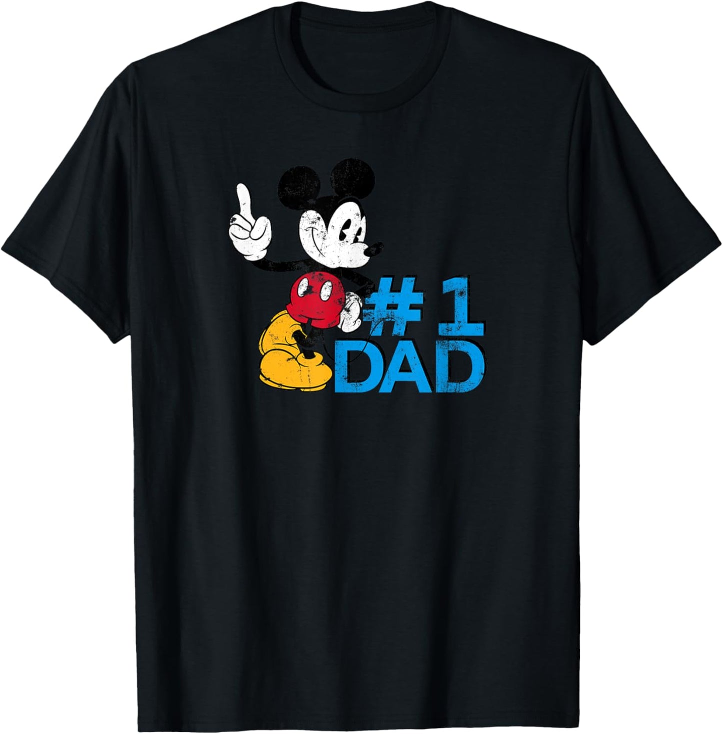 Disney Mickey Mouse Father's Day #1 Dad T-Shirt