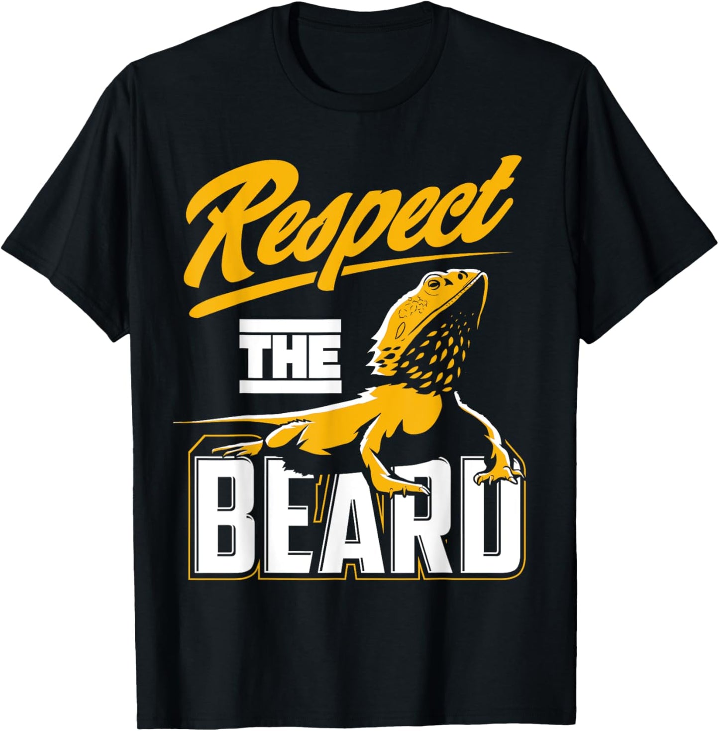 Respect The Beard - Pogona & Bearded Dragon T-Shirt