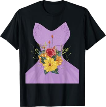 Simple Wedding Dress gift for Bridal Showers gift T-Shirt