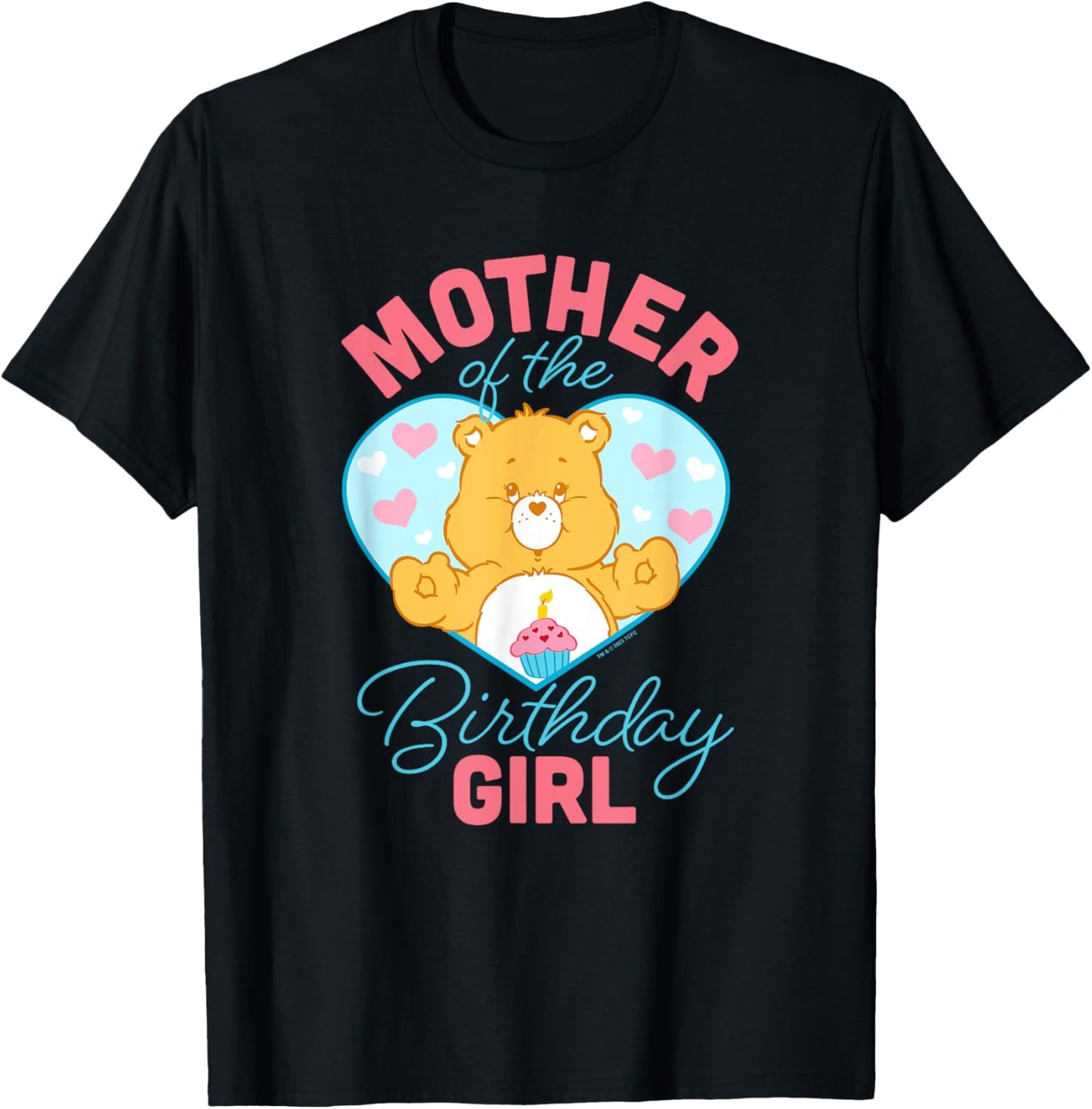 Care Bears Mother Of The Birthday Girl Vintage Heart Logo T-Shirt