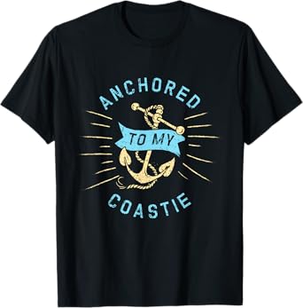 Coastie Wife US Coast Guard USCG - Anchored To T-Shirt