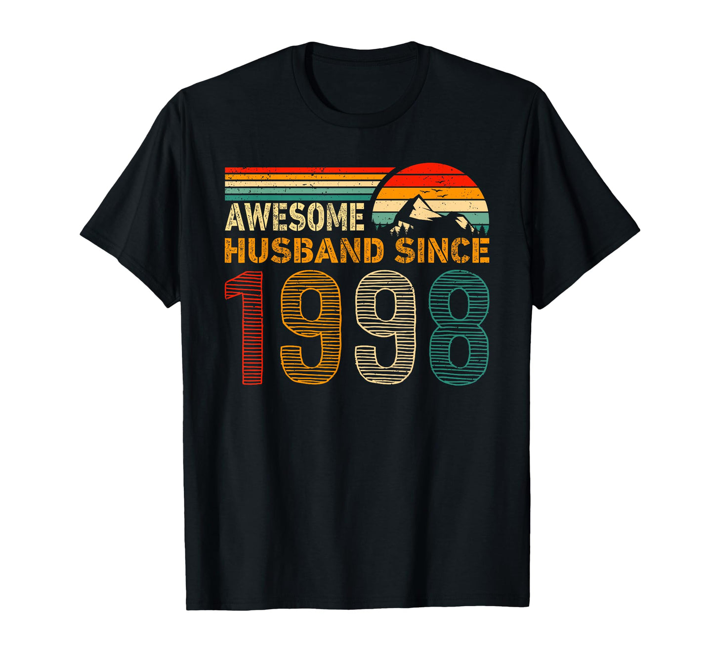 Awesome Husband Since 1998 Couples 1998 Wedding Anniversary T-Shirt
